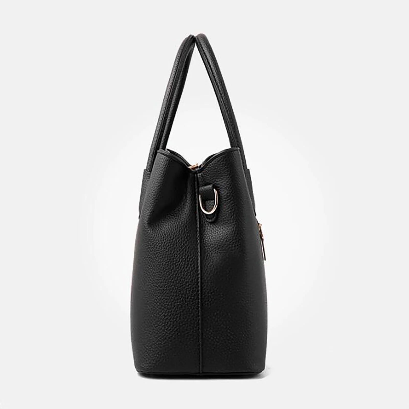 Handbags for Women,Purses and Handbag Ladies PU Leather Top Handle Satchel Shoulder Tote Crossbody Bag Black Bags