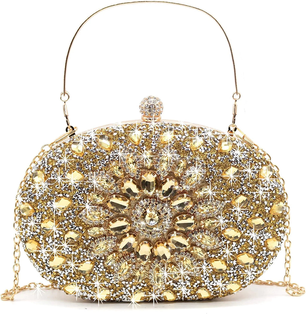 Rhinestone Evening Clutch Bag for Women Bridal Diamonds Clutch Purses Wedding Purse Prom Cocktail Party Handbags
