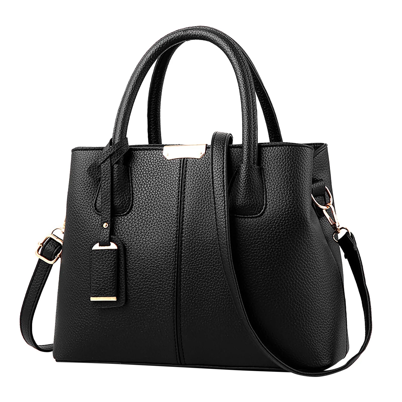 Handbags for Women,Purses and Handbag Ladies PU Leather Top Handle Satchel Shoulder Tote Crossbody Bag Black Bags